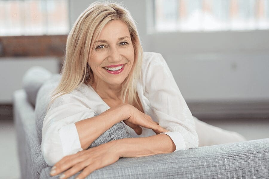 Happy Woman after an Iv Infusion